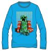 Minecraft Block Blaster sötétben világító gyerek hosszú ujjú póló, felső 10 év