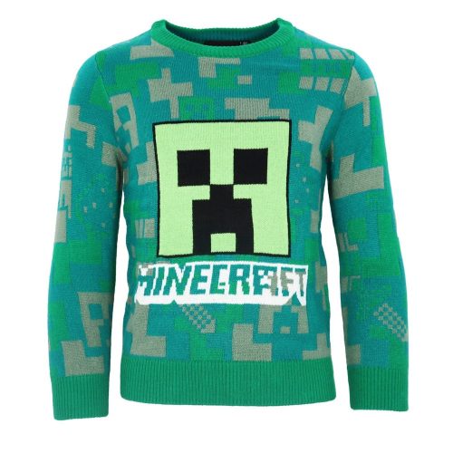 Minecraft Green gyerek kötött pulóver 6 év