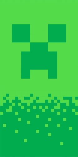 Minecraft Digital Creeper fürdőlepedő, strand törölköző 70x140cm